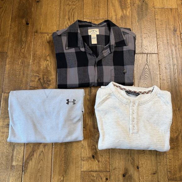 Under Armour Other - Lot Of 3 Men’s Long Sleeve Shirts Sz L Under Armour, Button Down, Alpine Design